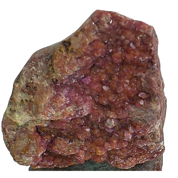 Raw Vanadinite Red-Orange Crystal Specimen In Matrix - Picture 4 of 7